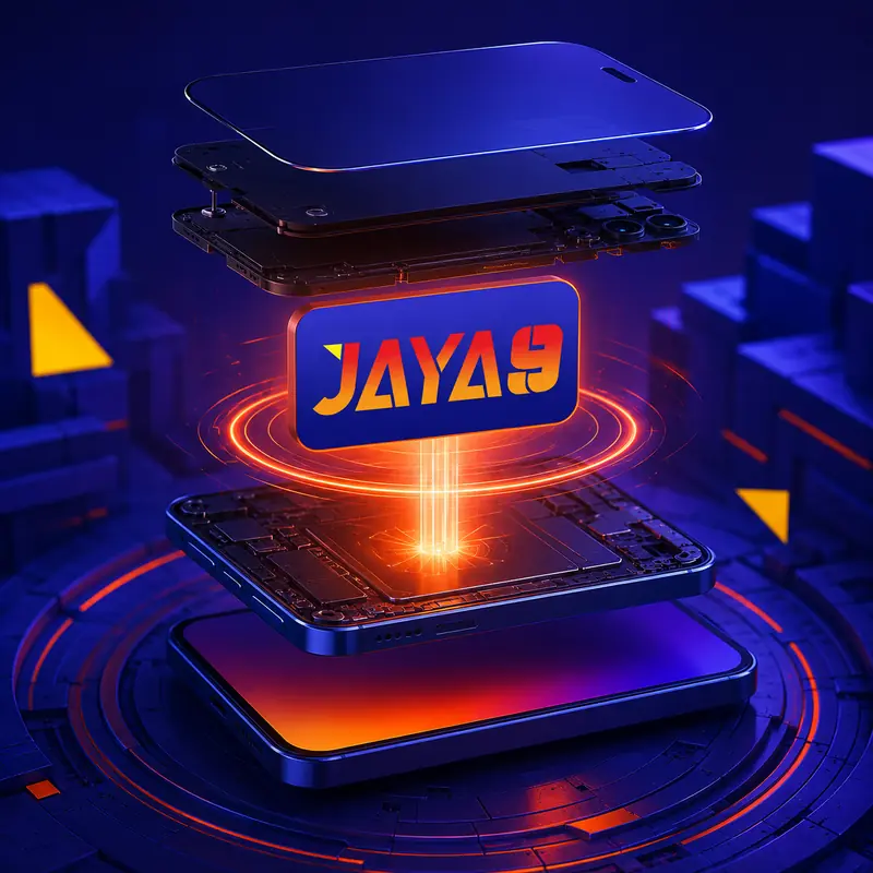 Jaya9 app installation on an Android smartphone